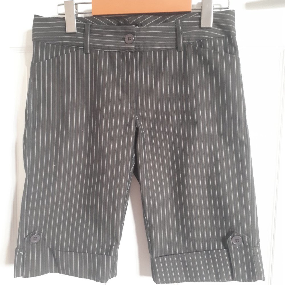 Pinstripe Bermuda Shorts